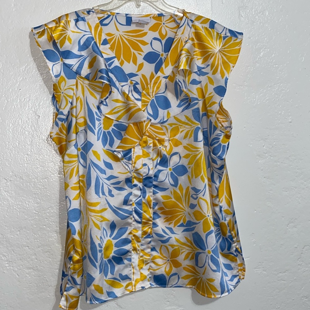 Liz Claiborne Ruffled Blouse size XL
